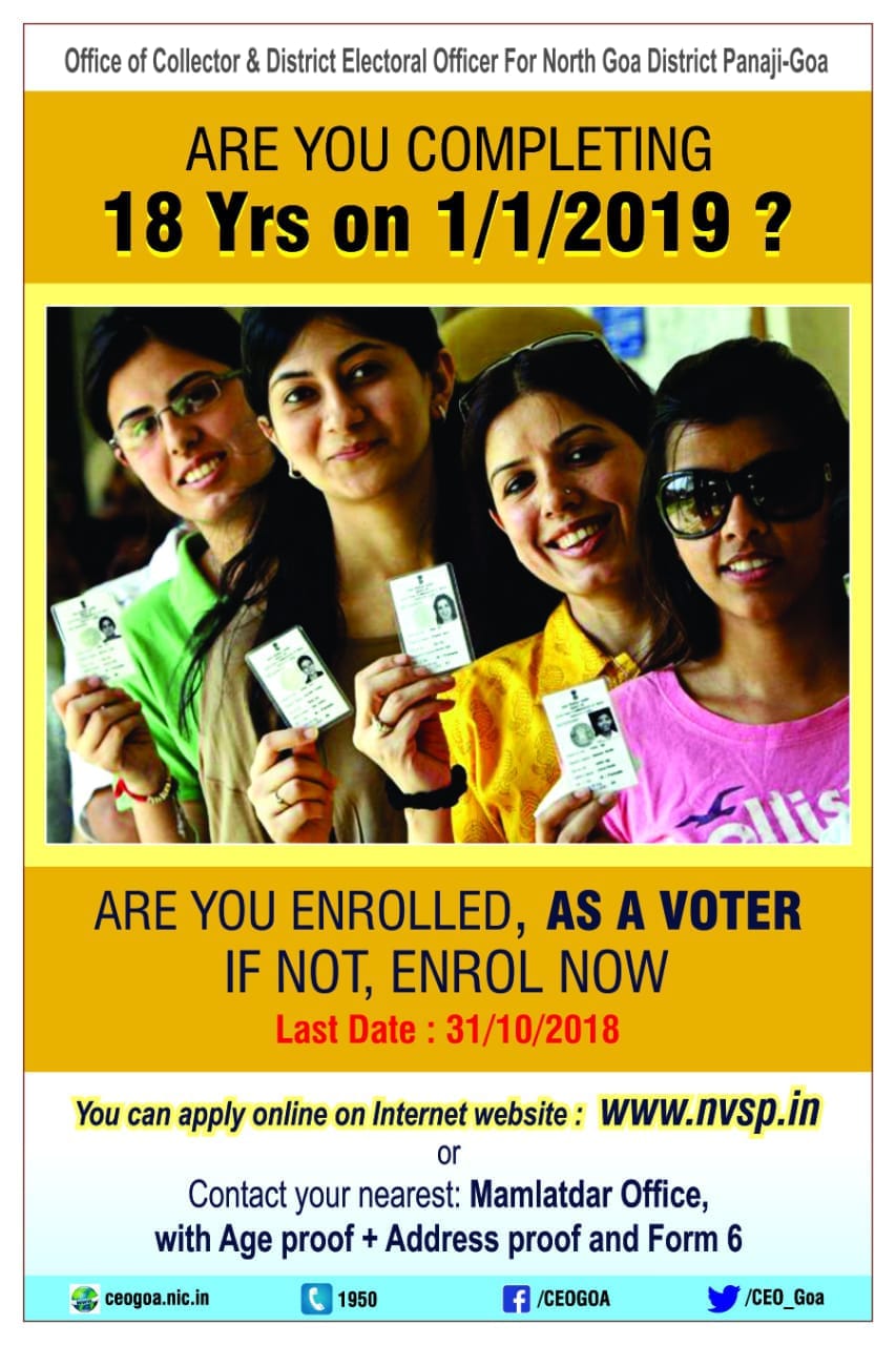 Are you enrolled as a voter ?