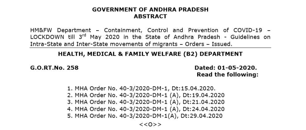 Guidelines for Intra-State Migrant Labourer  AP