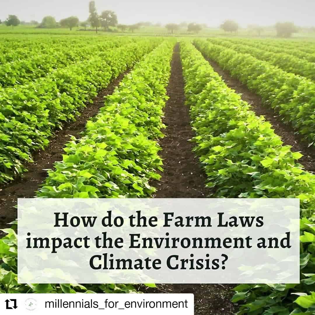 How the Farm Laws impact the Environment and Climate Crisis