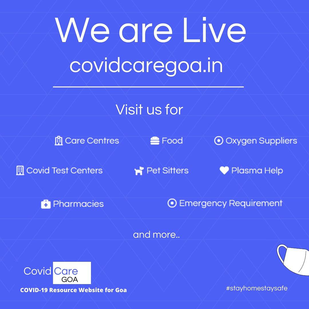 Covid service websites – Goa 2021